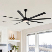 Steelside™ Osaze 8 - Blade LED Windmill Ceiling Fan with Remote Control and Light Kit Included