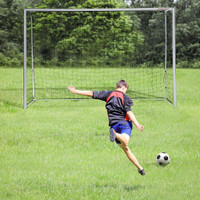 10FT X 6.5FT SOCCER GOAL, SOCCER NET FOR BACKYARD WITH GROUND STAKES, QUICK AND SIMPLE SET UP