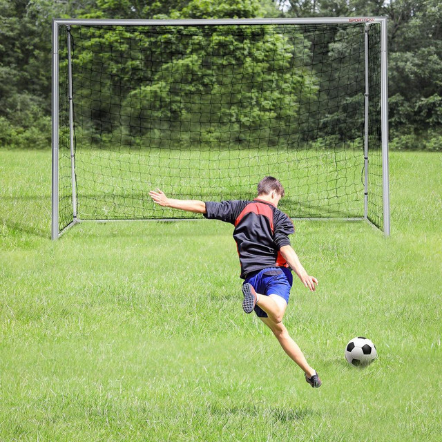 10FT X 6.5FT SOCCER GOAL, SOCCER NET FOR BACKYARD WITH GROUND STAKES, QUICK AND SIMPLE SET UP in Soccer