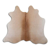 Foundry Select NATURAL HAIR ON Cowhide RUG BEIGE 1 - 2 M GRADE B