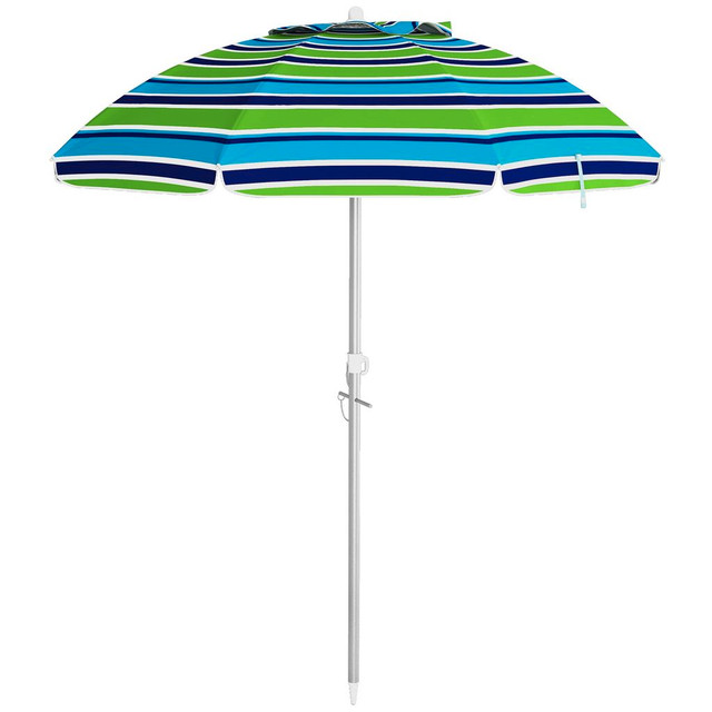 Beach Umbrella 70.1" x 70.1" x 80.7" Multicolour in Patio & Garden Furniture - Image 2