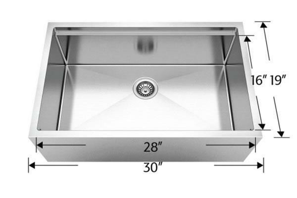 Titanium Plus Series - Apron in Single & Double Bowl, 15mm Radius, 16 Guage Kitchen Ledger Sink - 4 Sizes in Plumbing, Sinks, Toilets & Showers - Image 3
