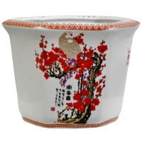 World Menagerie Griggsville Chinese Porcelain Pot Planter