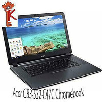 Acer CB3-532-C47C 15.6 Chromebook, Intel Celeron N3060 Dual-Core Processor, 2GB RAM, 16GB Internal Storage, Chrome OS