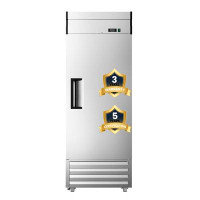 Darget Single Door Commercial Upright Refrigerator, 23 Cu.Ft Stainless Steel Reach In Commercial Refrigerator