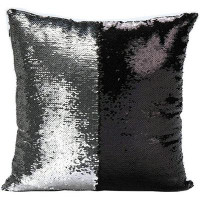 Everly Quinn Freestyle Reversible Colour Change Sequin Throw Pillow Cases Covers, 16X16, Creative Decorations On Sofas/
