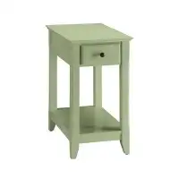 Alcott Hill Krohn 4 Legs Drawers End Table with Storage
