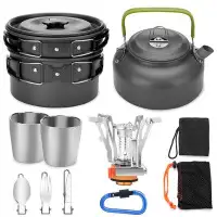 Odoland Camping Cookware Mess Kit