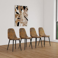 Latitude Run® Layn Fabric Metal Side Chair Dining Chair