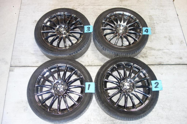 JDM Work Sporbo Rims Wheels Tires 5x114.3 18x7.5 +48 Offset Japan Genuine in Tires & Rims