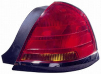 Tail Lamp Passenger Side Ford Crown Victoria 2001-2003 (Black Moulding Sport-2 Bulb-Red) High Quality , FO2801175