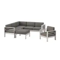 Wade Logan Caggiano Sectional Collection with Cushions