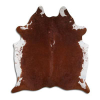Foundry Select Justaled NATURAL HAIR ON Cowhide Rug  HEREFORD