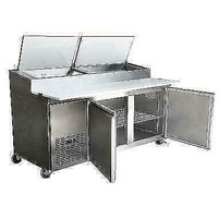 72 Two Door Refrigerated Pizza Prep Table . *RESTAURANT EQUIPMENT PARTS SMALLWARES HOODS AND MORE*