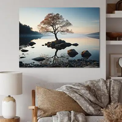 Millwood Pines Lakeside Nature Serenity - Lakes & Rivers Canvas Prints