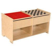Wood Designs Build-N-Play Table with Checkerboard