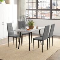 Dining Chair 16.1" x 19.7" x 38.2" Grey
