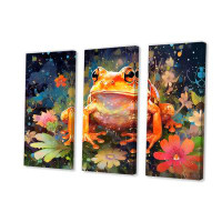 Winston Porter Leaping Frogs Amphibians I - Animals Wall Art Print Set
