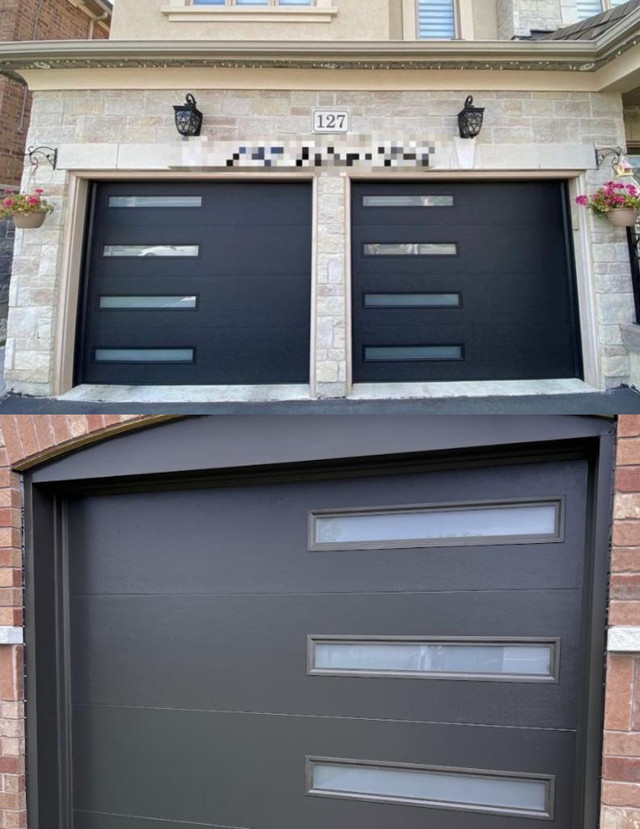 SUMMER PROMO!! MODERN GARAGE DOORS WITH SIDE WINDOWS FROM $1299 ( ALL COLORS IN STOCK) in Garage Doors & Openers in Markham / York Region - Image 3