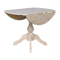 Canora Grey Pattie Drop Leaf Solid Wood Dining Table