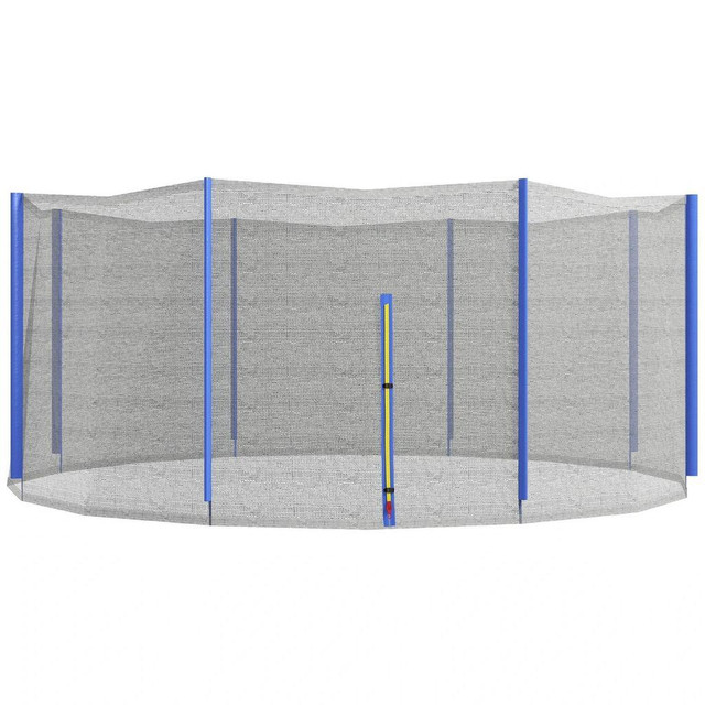 TRAMPOLINE NET ENCLOSURE, TRAMPOLINE NETTING REPLACEMENT WITH ZIPPERED ENTRANCE in Exercise Equipment