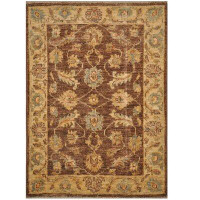 Isabelline One-of-a-Kind Luicana Hand-Knotted Kazak Brown/Ivory 2' x 3' Wool Area Rug