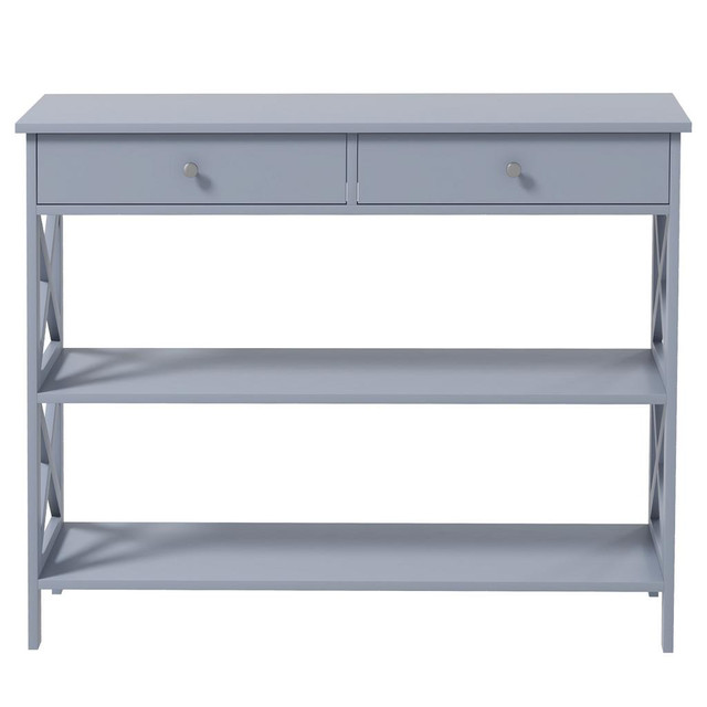 Console table 39.4" x 12" x 31.5" Grey in Kitchen & Dining Wares - Image 2