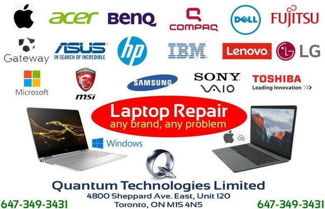 Laptop Repairs - We Fix Laptop Broken Lcd @ Scarborough Mall in Laptops in Toronto (GTA)