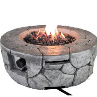 Loon Peak Janaris 9.08" H x 28.08" W Stainless Steel Propane/Natural Gas Outdoor Fire Pit