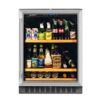 Smith & Hanks 178 Can (12 oz) 24" Convertible Beverage Refrigerator with Wine Storage