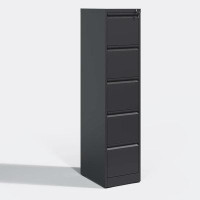 Latitude Run® 5 Drawer Metal Vertical File Cabinet with Lock Office Home Steel Vertical File Cabinet