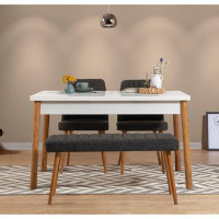 East Urban Home Caruso 4 - Person Dining Set