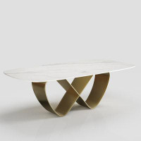 Everly Quinn 86.6" Dining Table