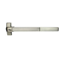OWEL Owel Stainless Steel Commercial Door Push Bar, Panic Exit Bar With Exterior Lever Roller Latch, Commercial Emergenc