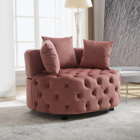 House of Hampton Accent Chair, Classical Barrel Chair for living room, Modern Leisure Sofa Chair