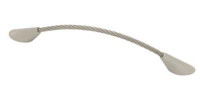 D. Lawless Hardware 5" Modern Individual Twisted Cable Pull Satin Nickel