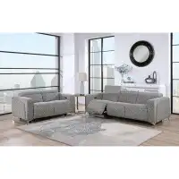 Global Furniture USA Taupe/dark Grey 2pc Sofa-loveseat Set