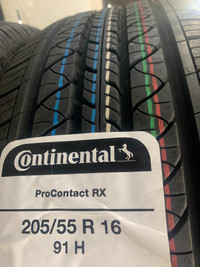 4 Brand New Continental Pro Contact RX  205/55R16 All Season Tires. $70 REBATE!!!  *** WallToWallTires.com ***