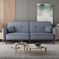 GZMWON Futon Sofa Bed With Solid Wood Leg