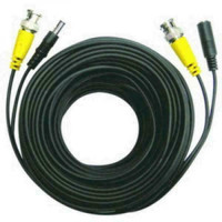 2-in-1 Security Camera Cable with Power - BNC -  M/DC 5.5mmx2mm - Black