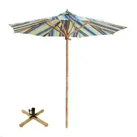 Bay Isle Home™ Patio Beach Sun Shade Garden Umbrella Outdoor Table Umbrella Stand With 8 Sturdy Ribs