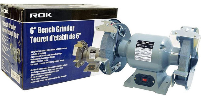 ROK® 6-Inch Bench Grinder - A quality brand from Canadian supplier in Power Tools