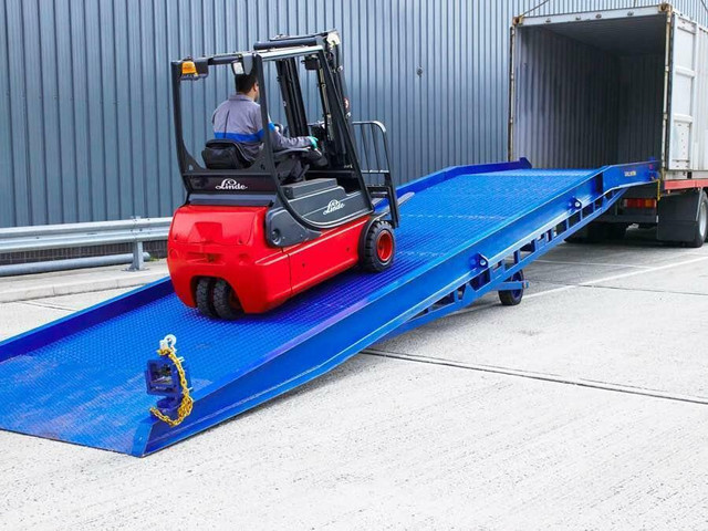Finance Available: Brand new heavy duty steel loading dock ramp forklift ramp (10T) 250$/ month in Power Tools