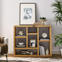 Latitude Run® Open Wooden Open Shelf Bookcase