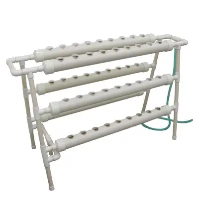 Hydroponic Grow Kit Ladder Double Side 6 Pipe 54 Plant Site 141119
