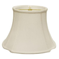 One Allium Way 10'' H Silk/Shantung Bell Lamp Shade ( Clip On ) in White