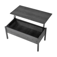 Ebern Designs Miramar Lift Top Coffee Table with Compartment and Storage Shelf
