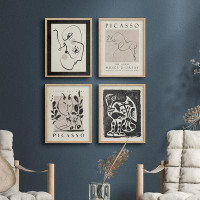 SIGNLEADER Pablo Picasso Portrait and Plant Duotone Variety Vintage Master Artist Bathroom Decor Office