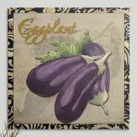 August Grove Wicham Vegetables Eggplant' by Megan Duncanson Graphic Art Print