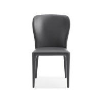 Corrigan Studio Parsons Chair in Grey Faux